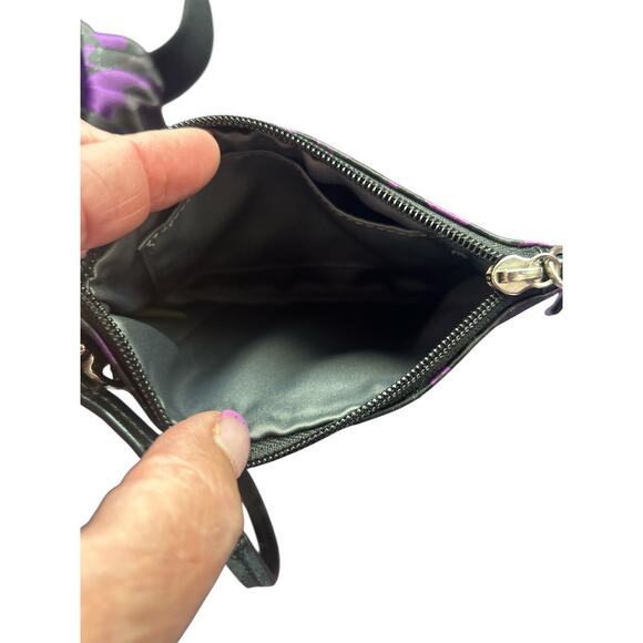 Coach Poppy Purple Leopard Print Crossbodt and Wristlet - Picture 14 of 15